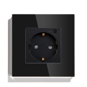 Enchufe Inteligente WiFi de Cristal Templado – Domótica Tuya