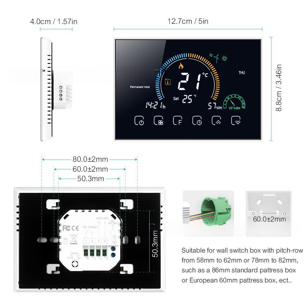 BHT 8000GC Termostato Inteligente – Control de temperatura preciso y pantalla táctil - Image 10