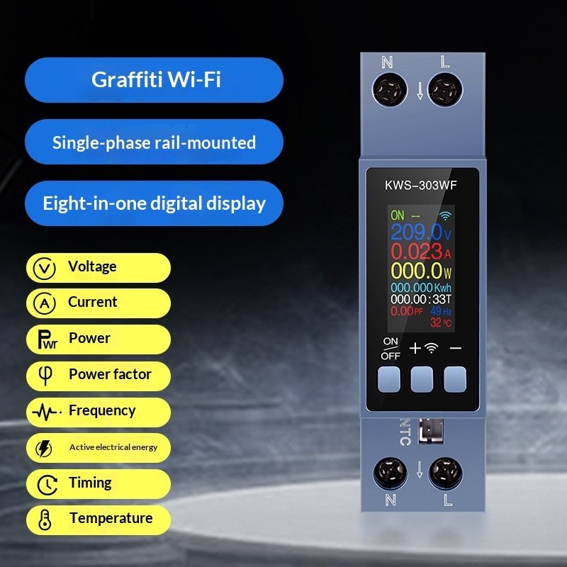 KWS-303 Medidor de Voltaje y Corriente – Multifuncional con Wi-Fi - Image 4
