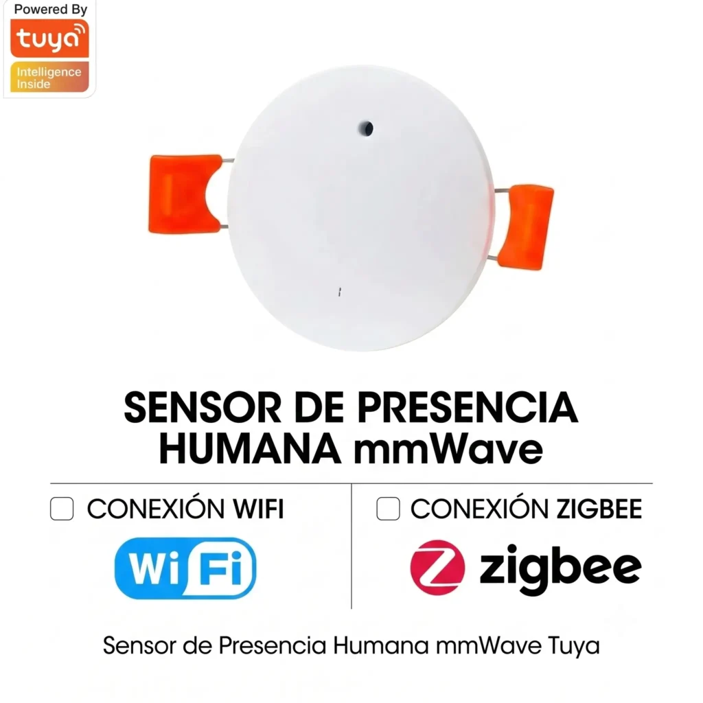 Sensor de Presencia Humana - Sensor de Presencia Humana Wifi 5.8G – Detección de movimiento y compatibilidad Zigbee