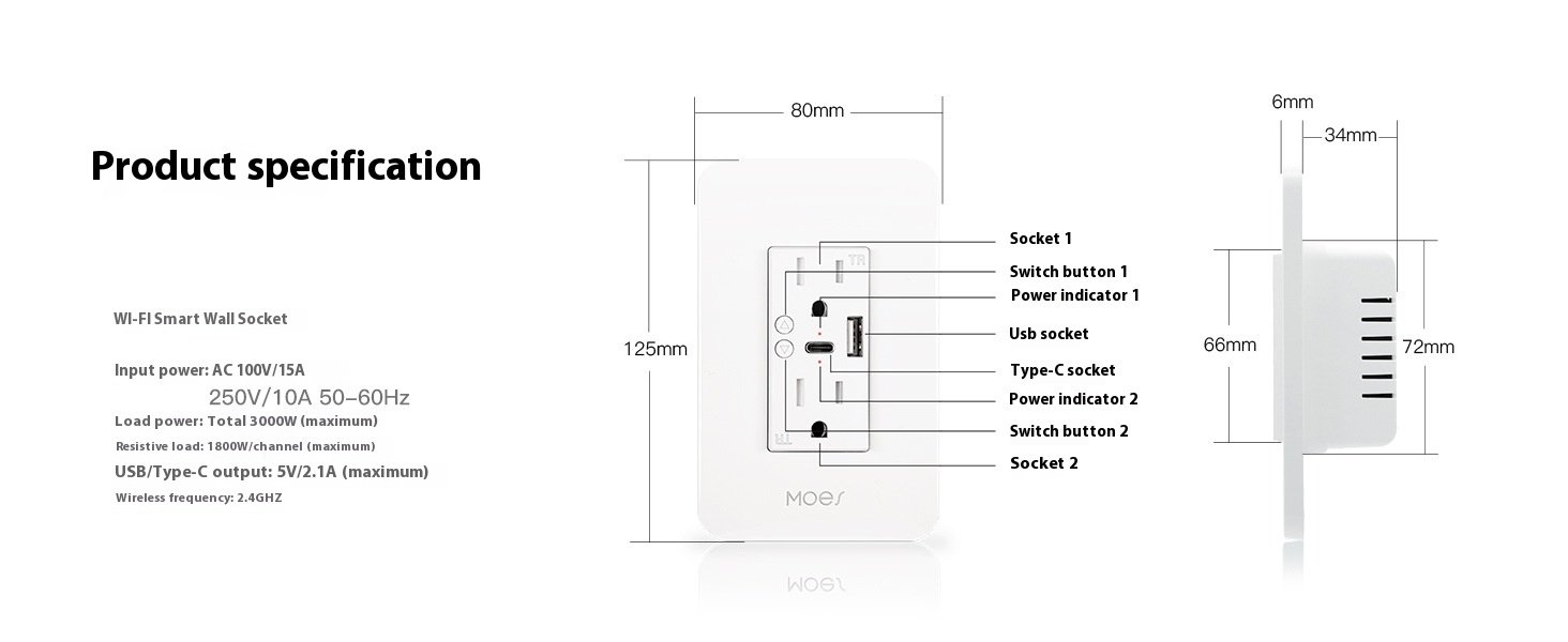 Enchufe Inteligente WIFI – Control remoto y carga USB - Image 5