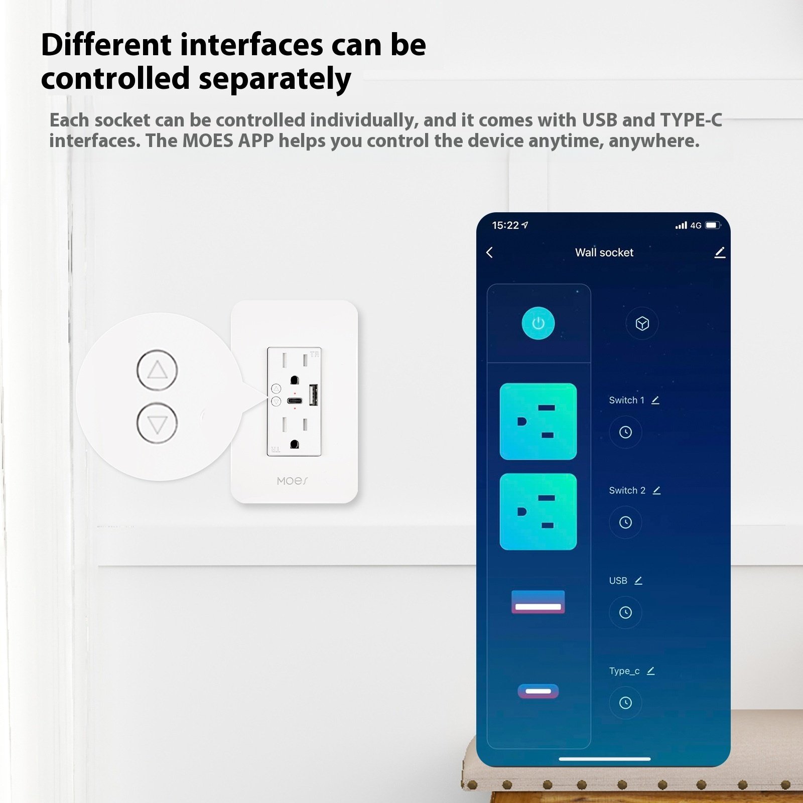Enchufe Inteligente WIFI – Control remoto y carga USB - Image 4