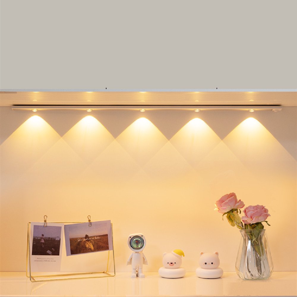 luz de armario recargable - Luz de armario recargable – Sensor de movimiento, USB recargable, 3 temperaturas de color